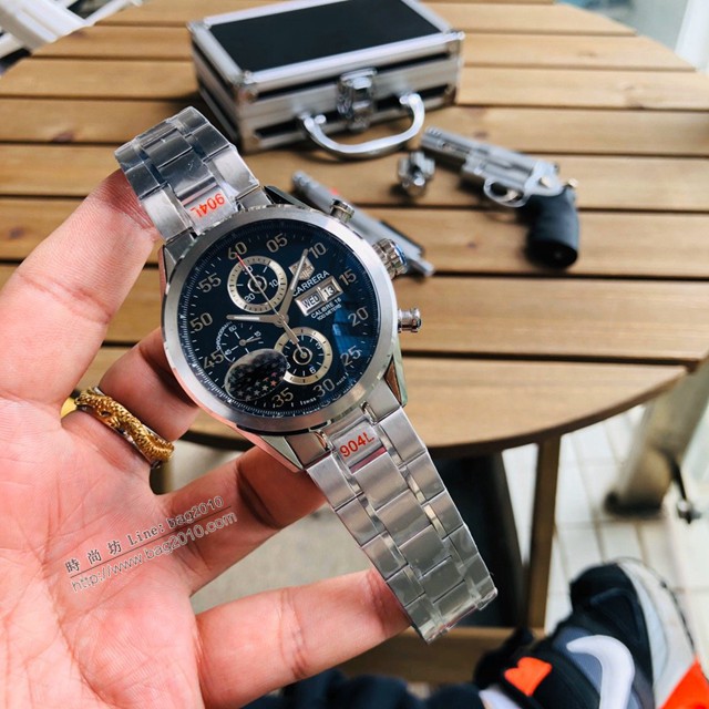 泰格豪雅TAG Heuer卡萊拉系列CV2A10.BA0796腕表男士手錶  gjs2207